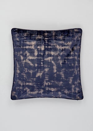 Blue Velvet Foil Cushion