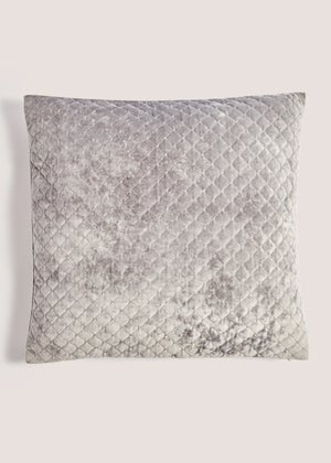 Grey Cross Stitch Cushion