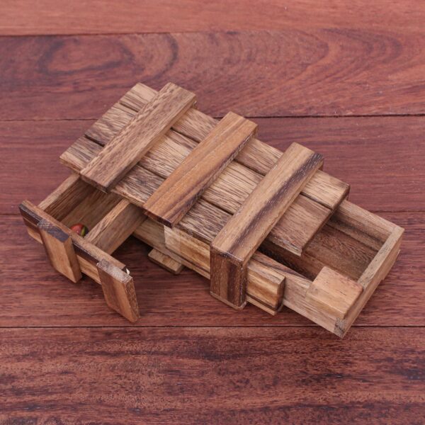 Hand Made Raintree Wood Puzzle Game, 'Double Magic'