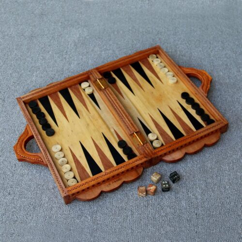Wood Backgammon Set, 'Still in Love'