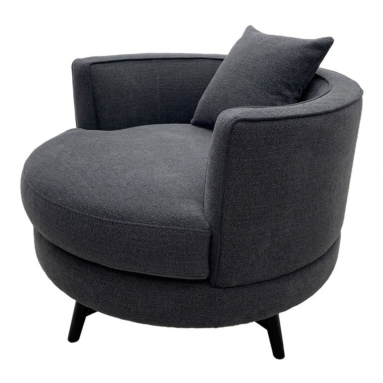 Casey Barrel Upholstered Swivel Chair