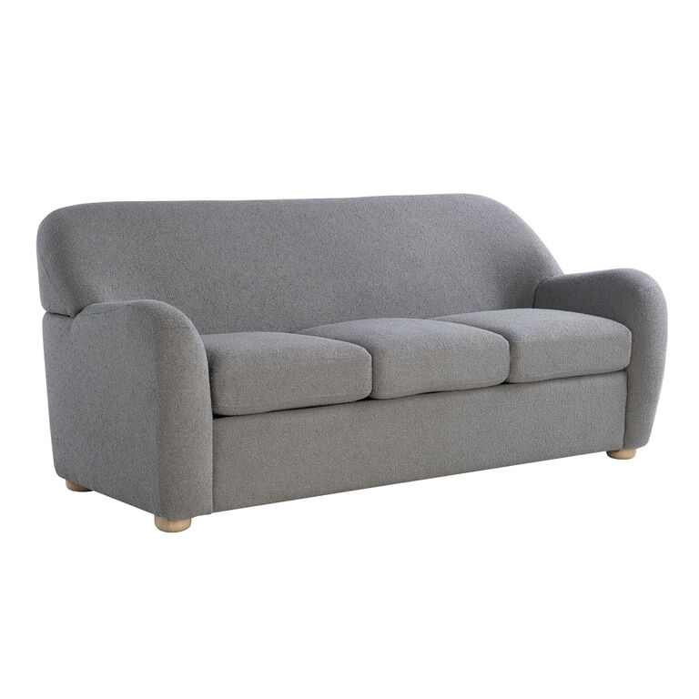 Harmony Boucle Swoop Arm Sofa