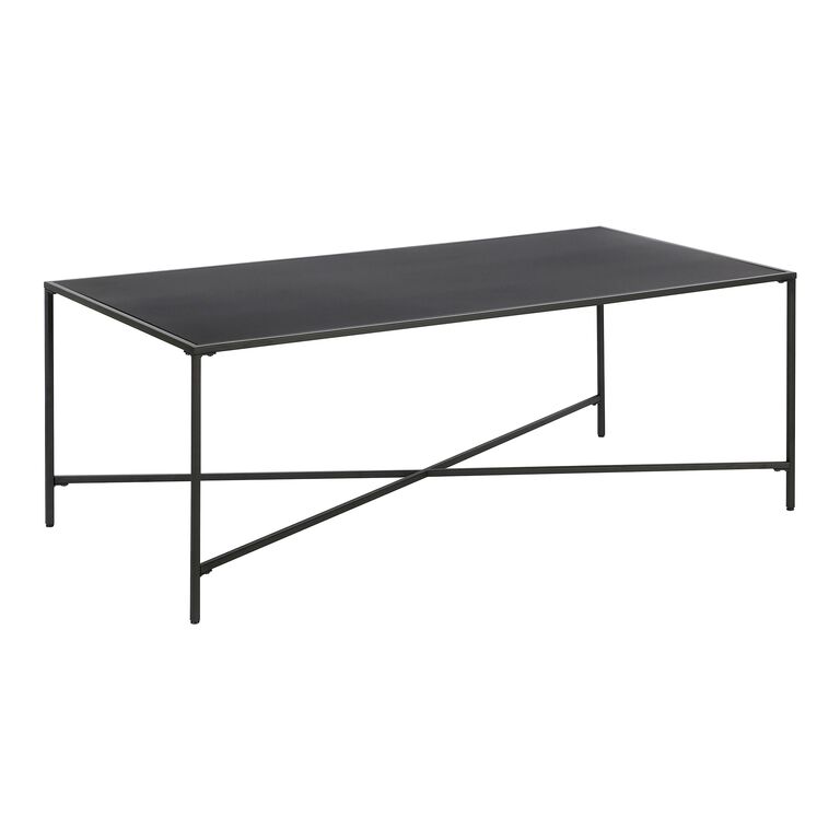 Mille Black Metal Top Coffee Table