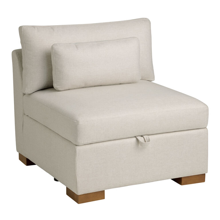Montclair Modular Sectional Armless Chair with Storage