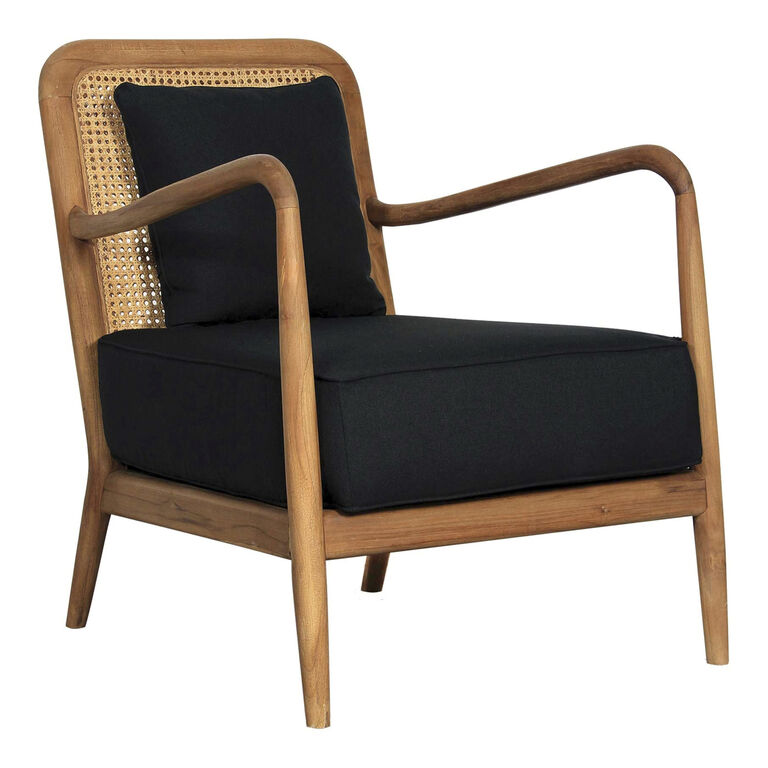 Tokoroa Natural Teak Wood and Rattan Cane Chair