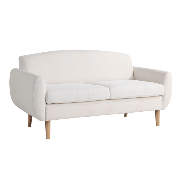 Walter Cream Round Back Sofa